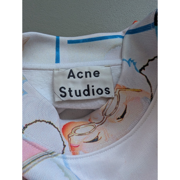 NWOT Acne Studios Dird Santa Cropped Sweatshirt Size S #2D432 - Picture 9 of 11